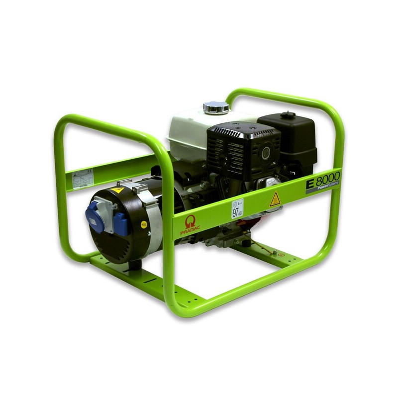 Benzin Stromerzeuger Pramac E 8000, 400 V