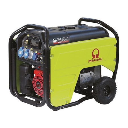 Pramac S 5000 400V petrol generator with AVR and electric start