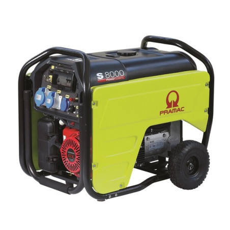 Generador de gasolina Pramac S 8000, 230 V, AVR, arranque eléctrico