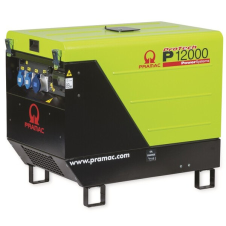 copia de copia de Generador de gasolina Pramac SP 12000 400 V con AVR y arranque eléctrico