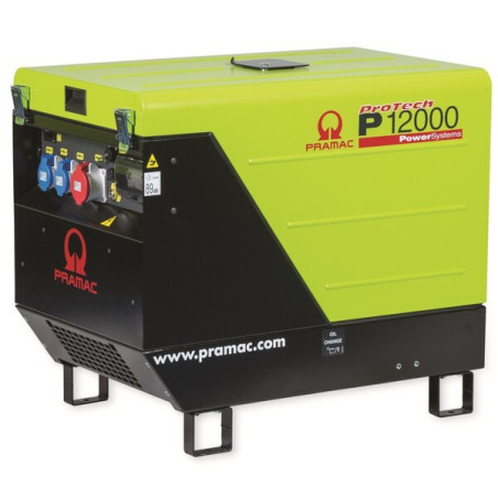 Benzin Stromerzeuger Pramac P 12000, 400V, AVR