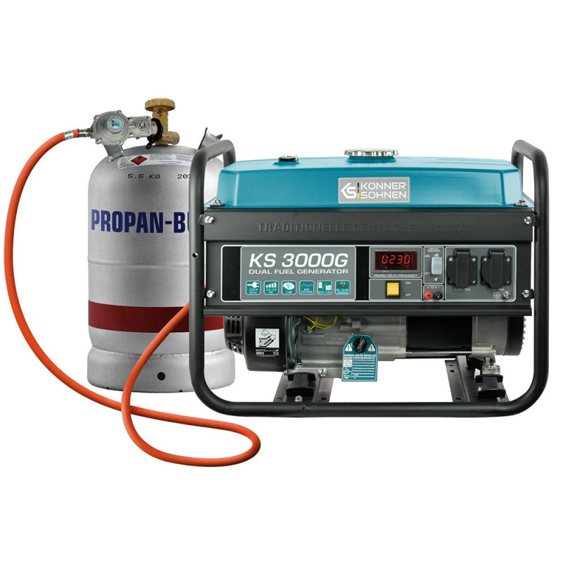 LPG/Benzin Stromerzeuge Könner & Söhnen KS 3000G