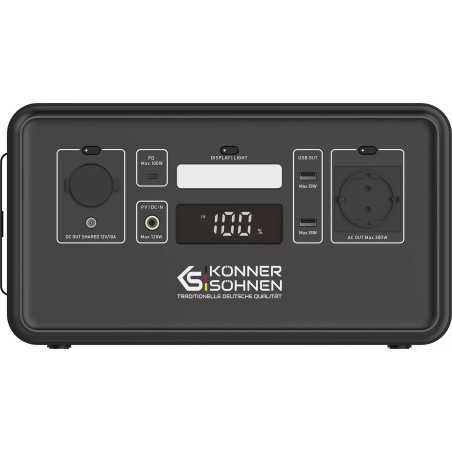 Estación de energía portátil Könner & Söhnen KS 300PS, 0,3 kW, LiFePO4, 294 Wh