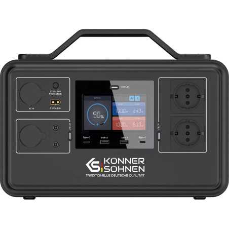 Powerstation Könner & Söhnen KS 1200PS, 1200 W, LiFePO4, 1030 Wh
