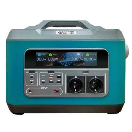 Estación de energía portátil Könner & Söhnen KS 2200PS-FC de 2200 W con batería de iones de litio de 2220 Wh