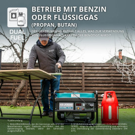 LPG Benzin Stromerzeuger Könner & Söhnen KS 3000G