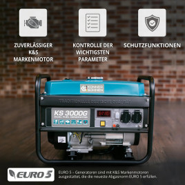 LPG/Benzin-Generator Könner & Söhnen KS 3000G