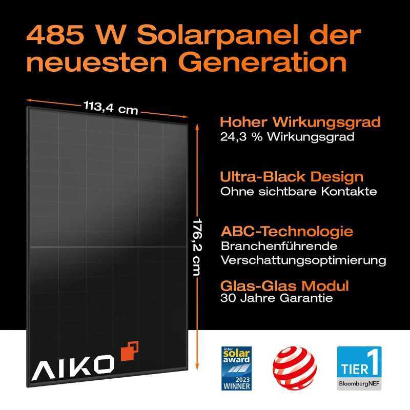Sistema de energía solar para balcón EcoFlow de 970 Wp con acumulador STREAM Max de 1,9 kWh (2 paneles solares)