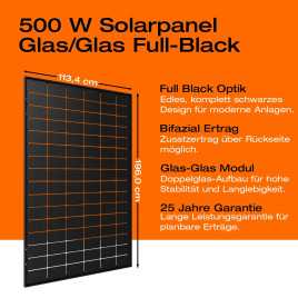 Balkon-Solaranlage EcoFlow 1000 Wp mit STREAM Max-Akku (1,9 kWh) (2 Solarmodule)