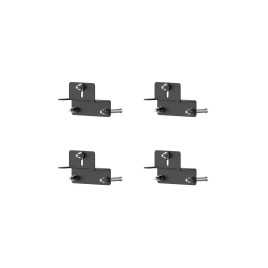 Mounting brackets for solar panels on a building façade (90°)