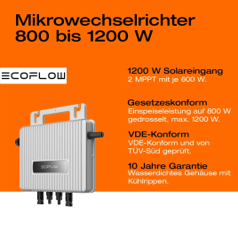 Balkonová elektrárna 800 W, 1000 Wp