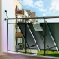 Microinversor EcoFlow STREAM 800 W, acompanhado de um cabo solar e um cabo de ligação com 5 m de comprimento