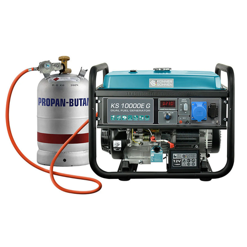 LPG Benzin Stromerzeuger Könner & Söhnen KS 10000E G LPG Benzin Stromerzeuger Könner & Söhnen KS 10000E G