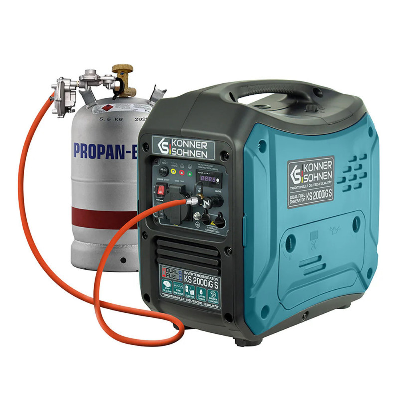 LPG/Benzin-Inverter-Stromerzeuge Könner & Söhnen KS 2000iG S