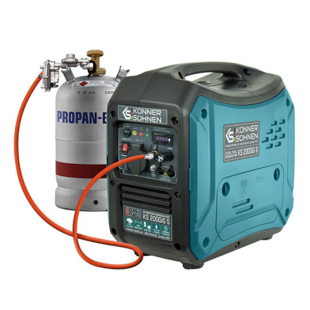 LPG/Benzin-Inverter-Stromerzeuge Könner & Söhnen KS 2000iG S