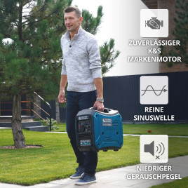 LPG Inverter Benzin Stromerzeuger Könner & Söhnen KS 2000iG S