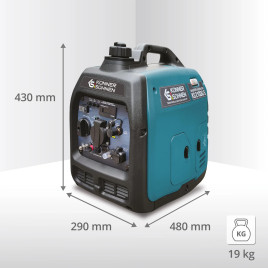 LPG Inverter Benzin Stromerzeuger Könner & Söhnen KS 2100iG S