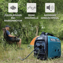 Générateur inverseur GPL/essence Könner & Söhnen KS 2100iG S