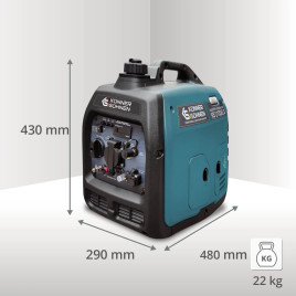 LPG Inverter Benzin Stromerzeuger Könner & Söhnen KS 3100iG S