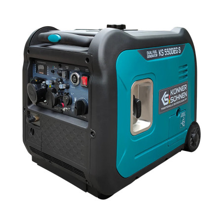 LPG/Benzin-Inverter-Stromerzeuge Könner & Söhnen KS 5500iEG S