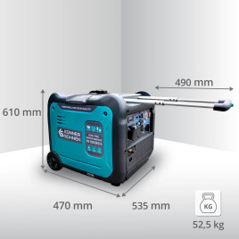 LPG Inverter Benzin Stromerzeuger Könner & Söhnen KS 5500iEG S
