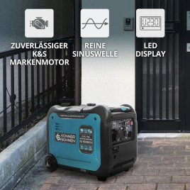 LPG Inverter Benzin Stromerzeuger Könner & Söhnen KS 5500iEG S