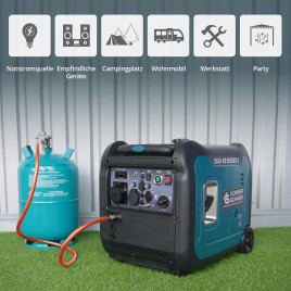 LPG/Benzin-Inverter-Generator Könner & Söhnen KS 5500iEG S