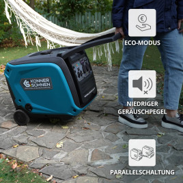 LPG/Benzin-Inverter-Generator Könner & Söhnen KS 4000iEG S