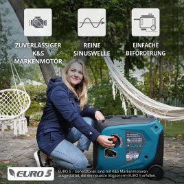 Invertorový generátor na LPG/benzín Könner & Söhnen KS 4000iEG S