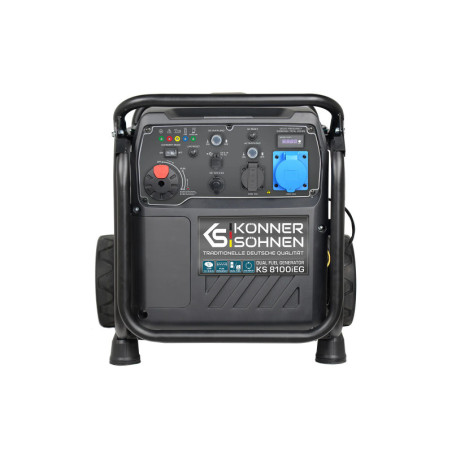 LPG/Benzin-Inverter-Stromerzeuge Könner & Söhnen KS 8100iEG