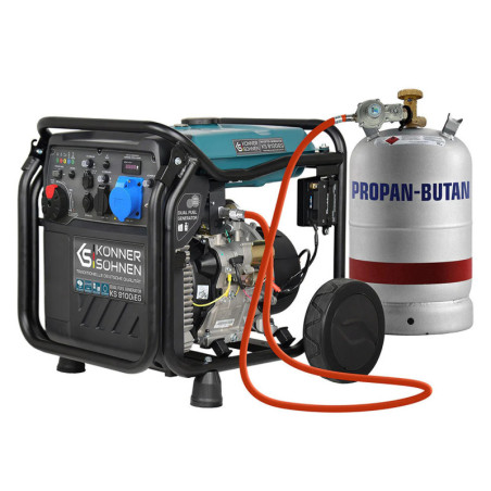 LPG Inverter Benzin Stromerzeuger Könner & Söhnen KS 8100iEG