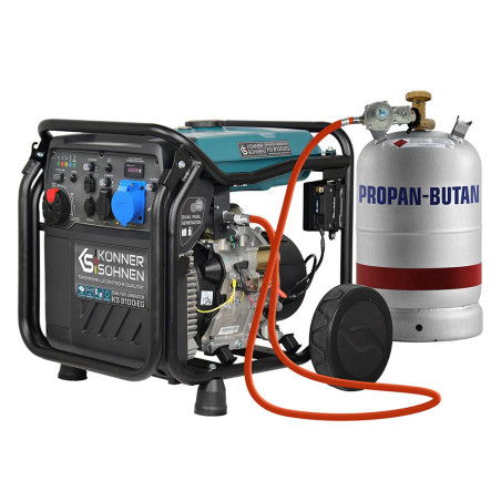 LPG/Benzin-Inverter-Generator Könner & Söhnen KS 8100iEG
