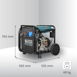 LPG/Benzin-Inverter-Generator Könner & Söhnen KS 8100iEG