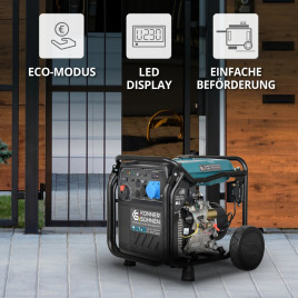 LPG Inverter Benzin Stromerzeuger Könner & Söhnen KS 8100iEG