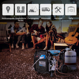 LPG Inverter Benzin Stromerzeuger Könner & Söhnen KS 8100iEG