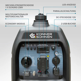 Inverter-Generator Könner & Söhnen KS 2100i S