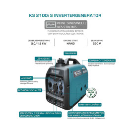 Inverter-Stromerzeuge Könner & Söhnen KS 2100i S