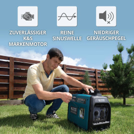 Inverter Benzin Stromerzeuger Könner & Söhnen KS 2100i S