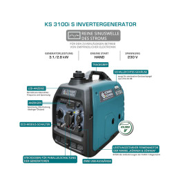 Könner & Söhnen KS 3100i S invertorový generátor