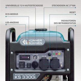 Inverter-Stromerzeuge Könner & Söhnen KS 3300i