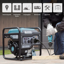 Inverter Benzin Stromerzeuger Könner & Söhnen KS 3300i