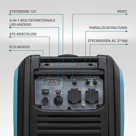 Inverter Benzin Stromerzeuger Könner & Söhnen KS 4000iE S