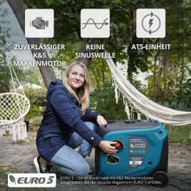Inverter Benzin Stromerzeuger Könner & Söhnen KS 4000iE S ATS