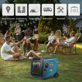 Inverter Benzin Stromerzeuger Könner & Söhnen KS 4000iE S ATS