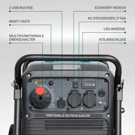 Inverter Benzin Stromerzeuger Könner & Söhnen KS 4100iE