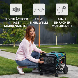 Inverter Benzin Stromerzeuger Könner & Söhnen KS 4100iE