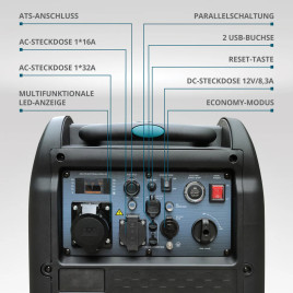 Inverter Benzin Stromerzeuger Könner & Söhnen KS 5500iES ATSR