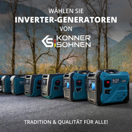 Inverter Benzin Stromerzeuger Könner & Söhnen KS 5500iES ATSR