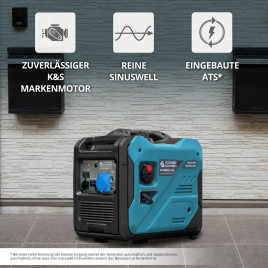 Inverter Benzin Stromerzeuger Könner & Söhnen KS 6000iE S ATS Version 2