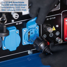 Diesel Stromerzeuger SG5200D Scheppach - 7,7PS | 5000W | Elektrostart | 2x 230V, 1x 400V Steckdose